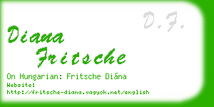 diana fritsche business card